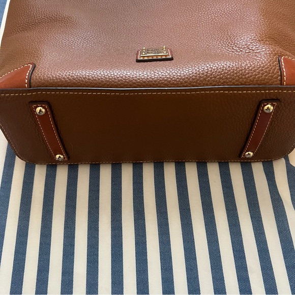 Dooney & Bourke Caramel Small Leisure Leather Tote and Wallet Set EUC - Picture 7 of 12
